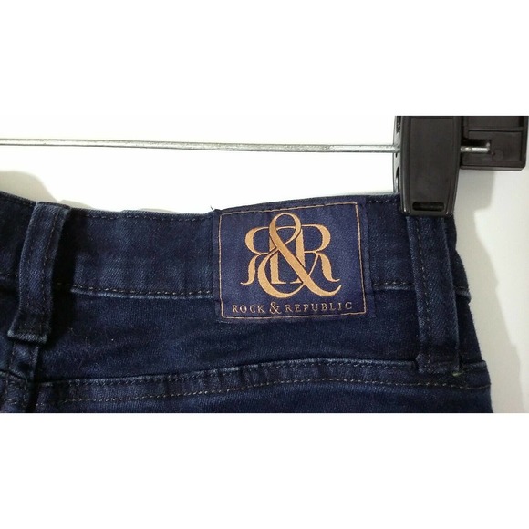 Rock Republic Kasandra Dark Wash Blue Jeans Size 6 - Picture 4 of 11